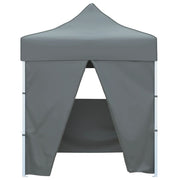 Carpa plegable profesional 4 paredes acero gris antracita 2x2 m v0370 - Vetonek