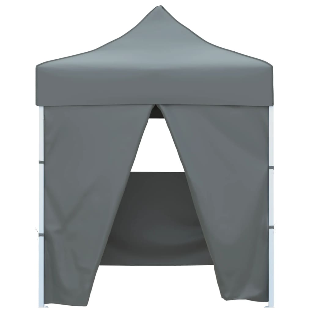 Carpa plegable profesional 4 paredes acero gris antracita 2x2 m v0370 - Vetonek