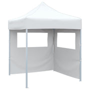 Carpa plegable profesional con 2 paredes acero blanco 2x2 m v0394 Vetonek