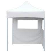 Vetonek Carpa plegable profesional con 2 paredes acero blanco 2x2 m