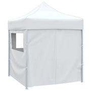 Carpa plegable profesional con 4 paredes acero blanco 2x2 m v0400 - Vetonek