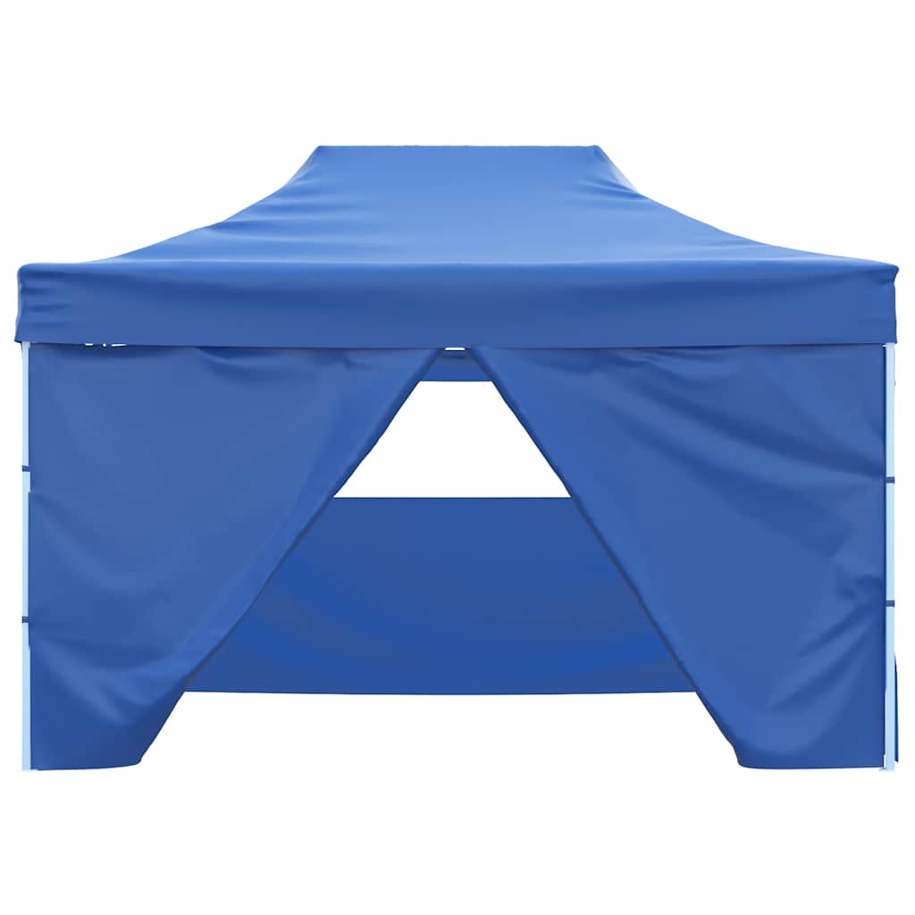 Carpa plegable profesional con 4 paredes acero azul 3x4 m v91 - Vetonek