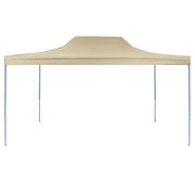 Vetonek Carpa plegable profesional acero color crema 3x4 m