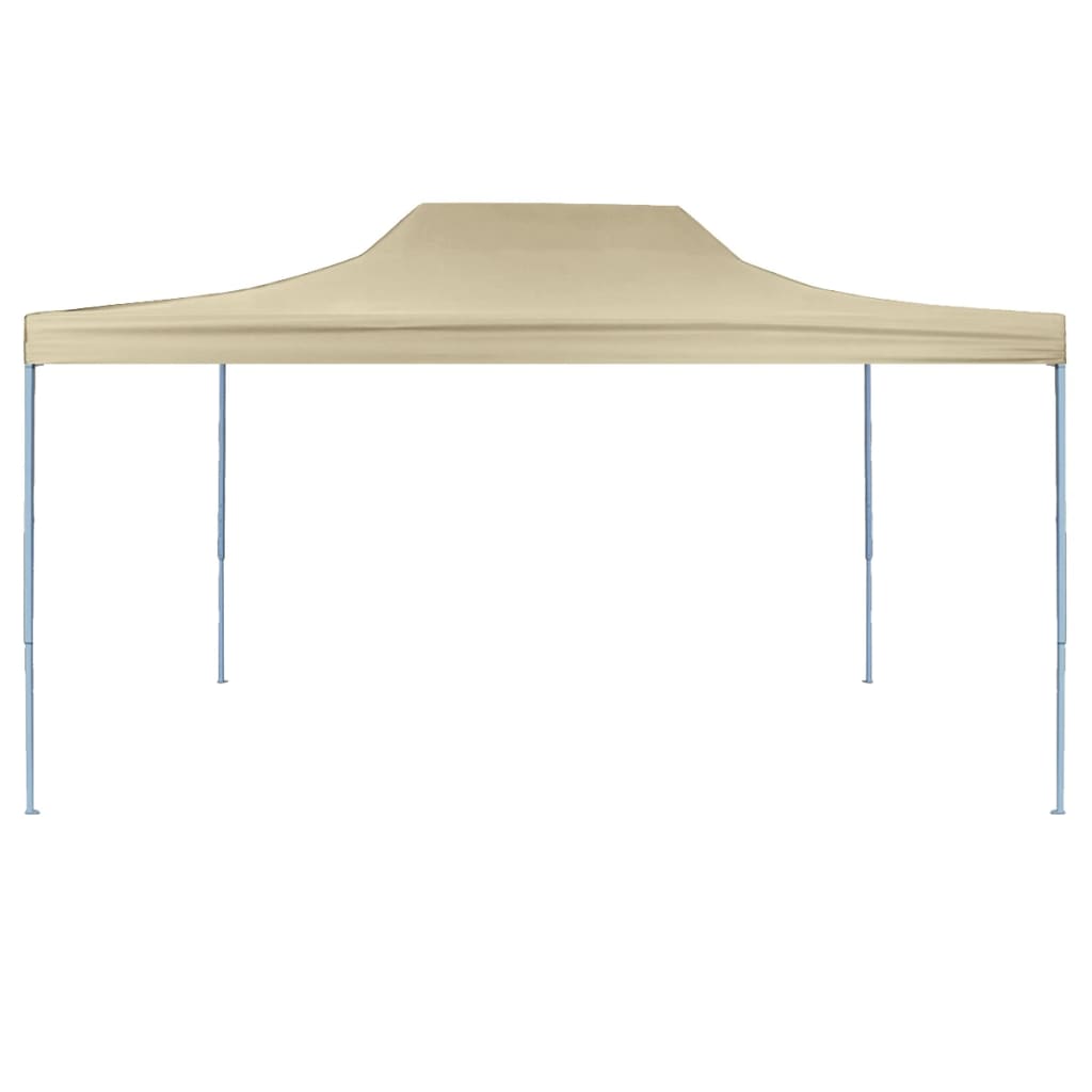 Vetonek Carpa plegable profesional acero color crema 3x4 m