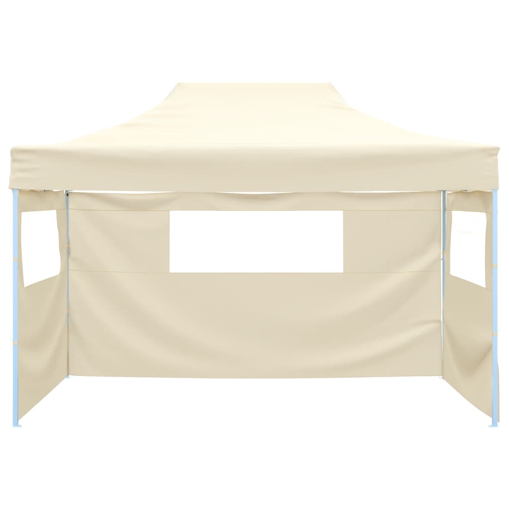 Carpa plegable profesional con 3 paredes acero color crema 3x4m - Vetonek