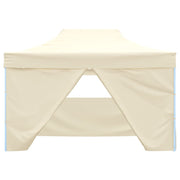 Vetonek Carpa plegable profesional con 4 paredes acero color crema 3x4m