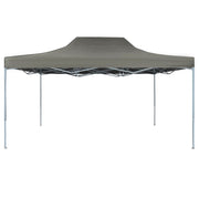 Vetonek Carpa plegable profesional acero gris antracita 3x4 m