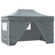 Carpa plegable profesional 4 paredes acero gris antracita 3x4 m v0493 Vetonek