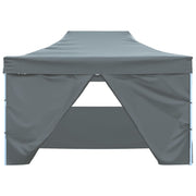 Vetonek Carpa plegable profesional 4 paredes acero gris antracita 3x4 m