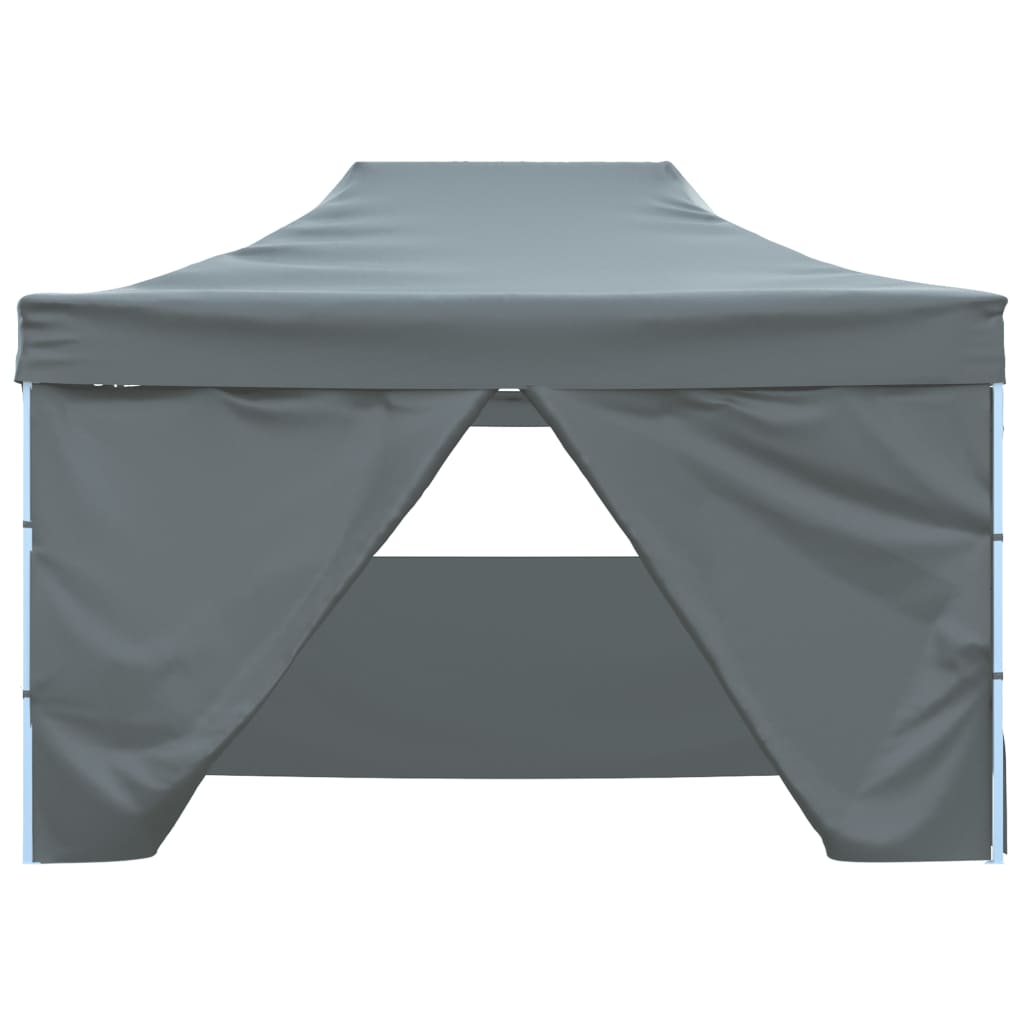 Vetonek Carpa plegable profesional 4 paredes acero gris antracita 3x4 m