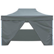 Carpa plegable profesional 4 paredes acero gris antracita 3x4 m v0493 - Vetonek