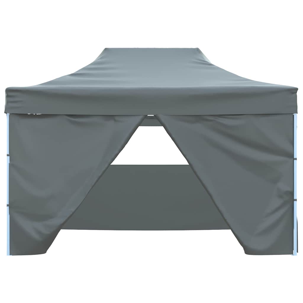 Carpa plegable profesional 4 paredes acero gris antracita 3x4 m v0493 - Vetonek
