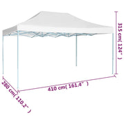 Carpa plegable profesional acero blanco 3x4 m v0509 - Vetonek