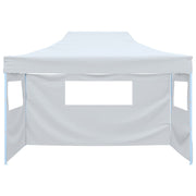 Carpa plegable profesional con 3 paredes acero blanco 3x4 m v0516 - Vetonek