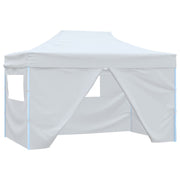 Carpa plegable profesional con 4 paredes acero blanco 3x4 m v0523 Vetonek