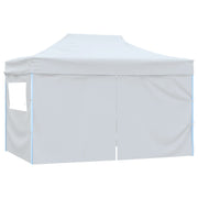 Carpa plegable profesional con 4 paredes acero blanco 3x4 m v00 - Vetonek