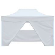 Carpa plegable profesional con 4 paredes acero blanco 3x4 m v00 Vetonek