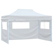 Carpa plegable profesional con 4 paredes acero blanco 3x4 m v00 - Vetonek