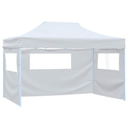 Carpa plegable profesional con 4 paredes acero blanco 3x4 m v00 - Vetonek