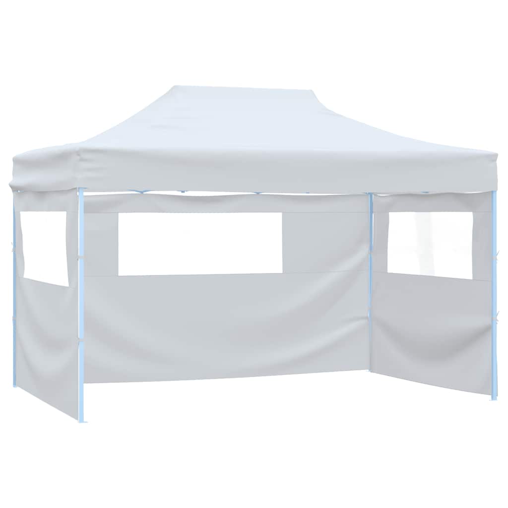 Carpa plegable profesional con 4 paredes acero blanco 3x4 m v00 - Vetonek