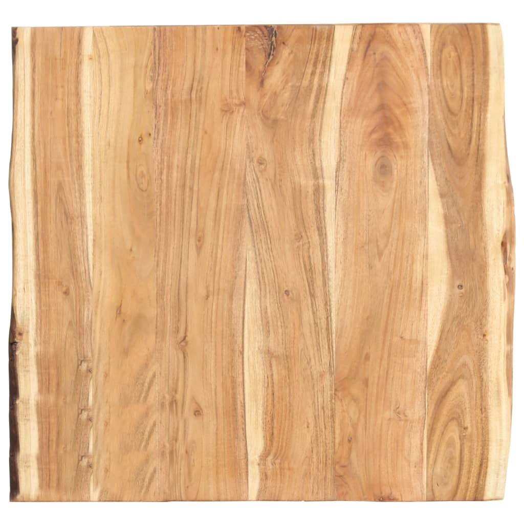 Superficie de mesa de madera maciza de acacia 58x(50-60)x3,8 cm