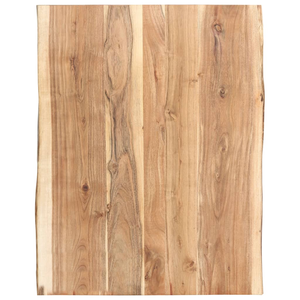 Superficie de mesa de madera maciza de acacia 80x(50-60)x3,8 cm