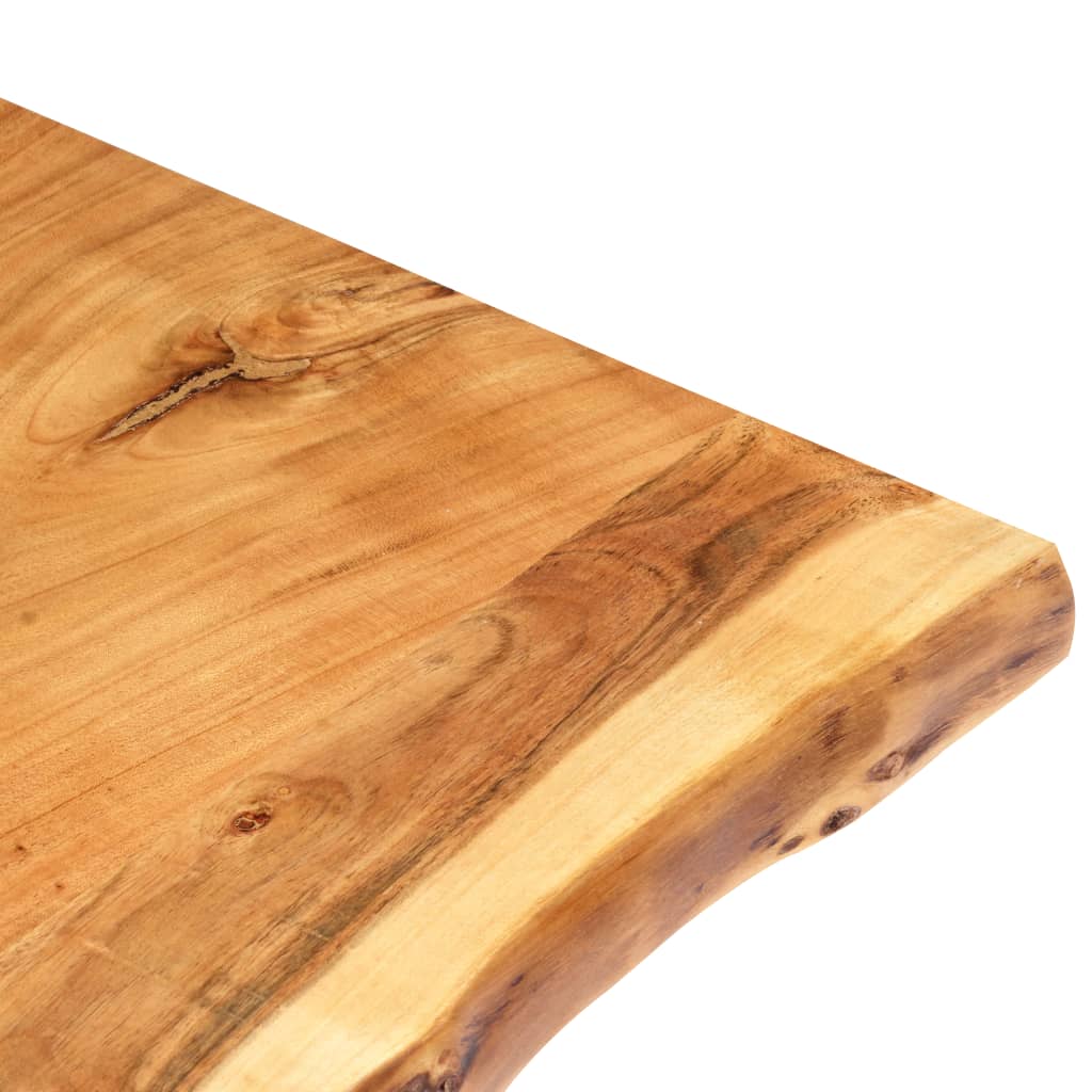 Superficie de mesa de madera maciza de acacia  100x(50-60)x2,5 cm vidaXL