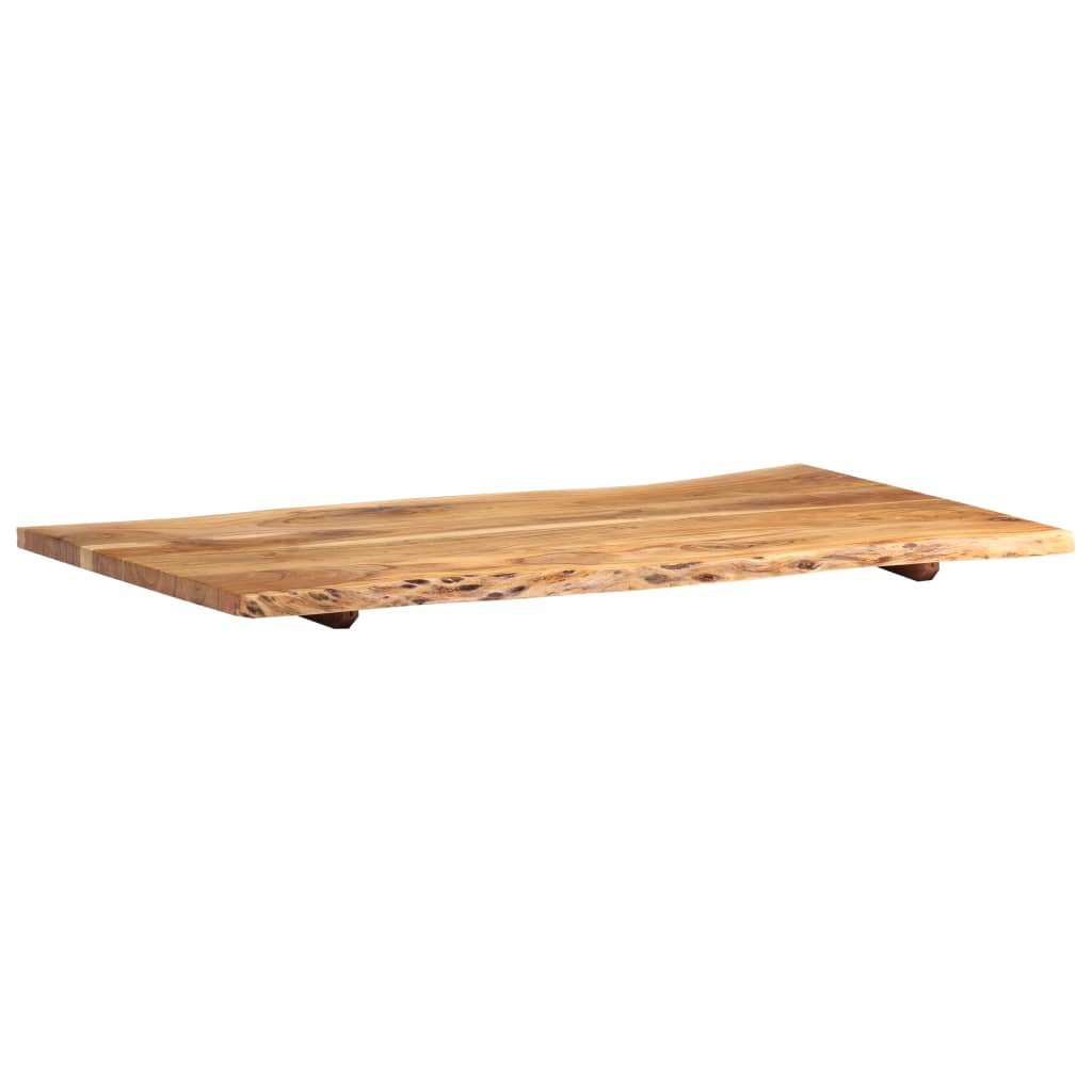 Superficie de mesa de madera maciza de acacia  100x(50-60)x2,5 cm vidaXL