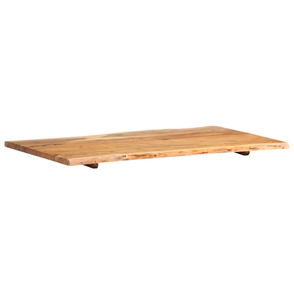 Superficie de mesa de madera maciza de acacia  100x(50-60)x2,5 cm vidaXL