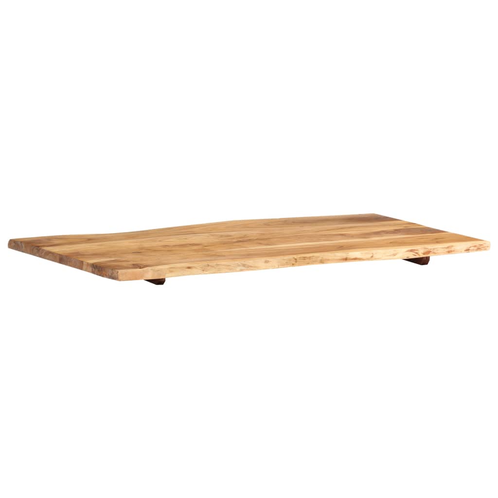 Superficie de mesa de madera maciza de acacia  100x(50-60)x2,5 cm vidaXL