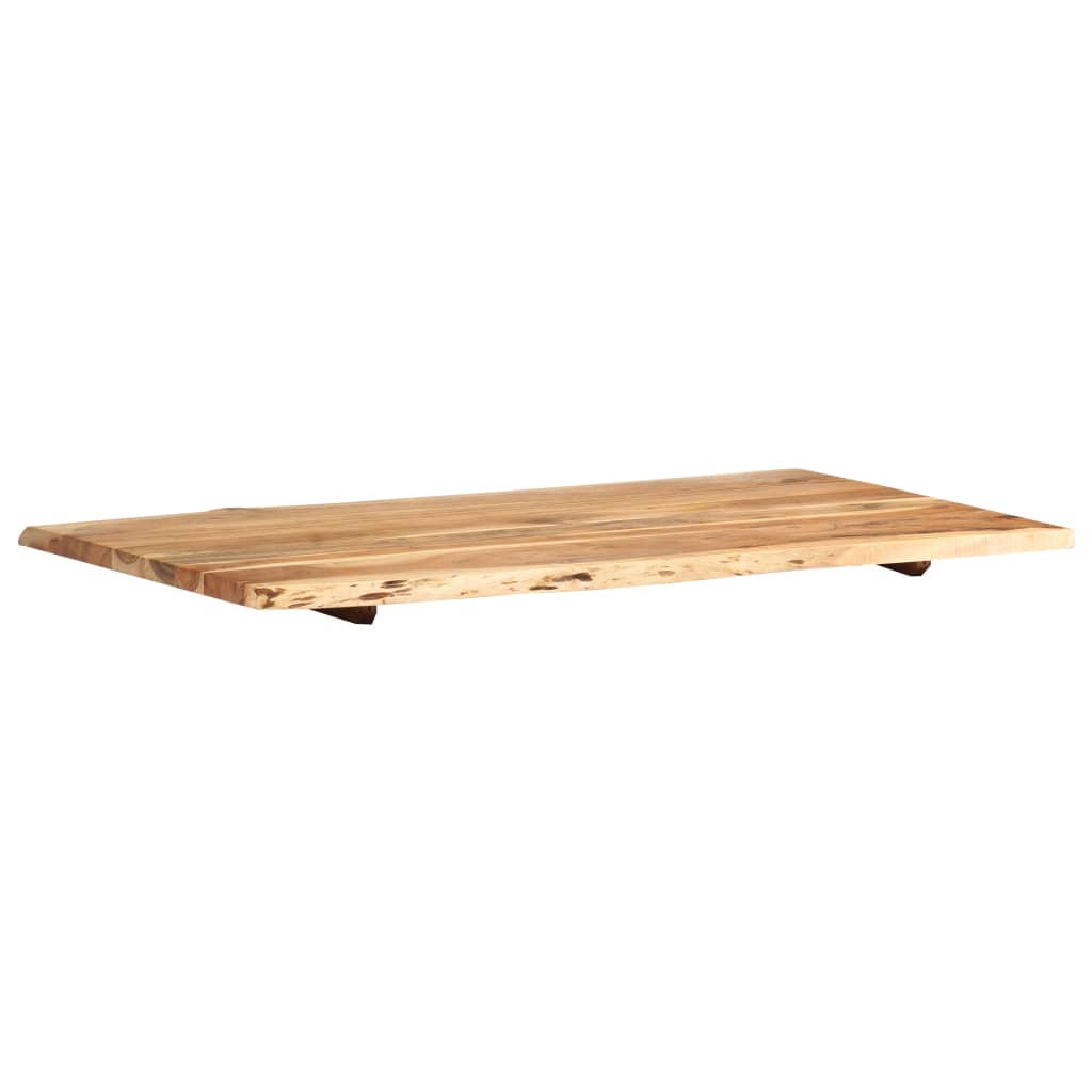 Superficie de mesa de madera maciza de acacia  100x(50-60)x2,5 cm vidaXL