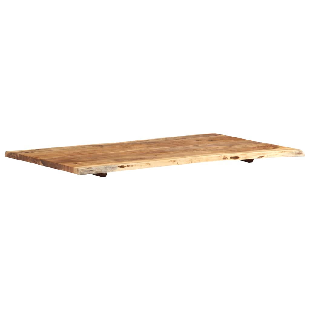 Superficie de mesa de madera maciza de acacia  100x(50-60)x2,5 cm vidaXL