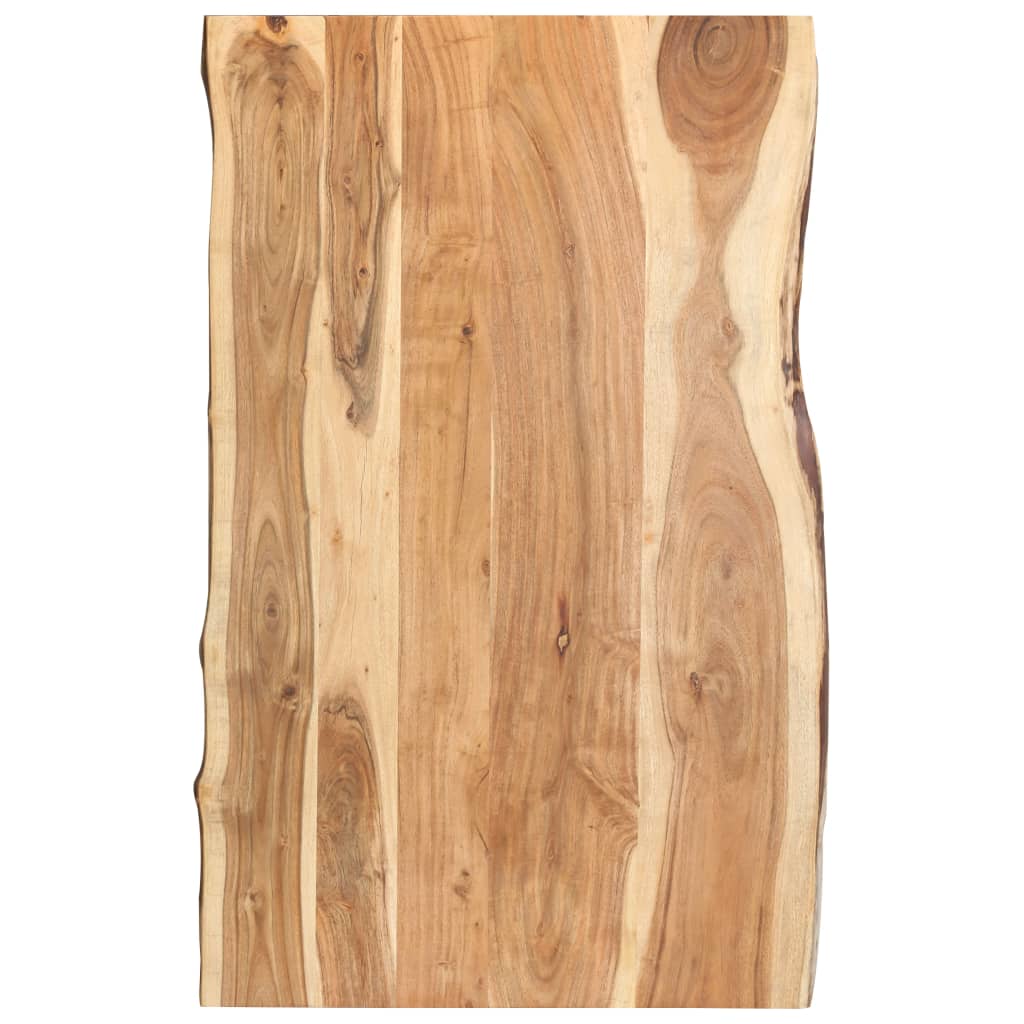 Vetonek Superficie de mesa de madera maciza de acacia 100x(50-60)x3,8 cm