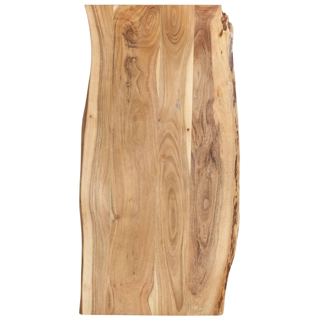 Vetonek Superficie de mesa madera maciza de acacia 118x(50-60)x2,5 cm