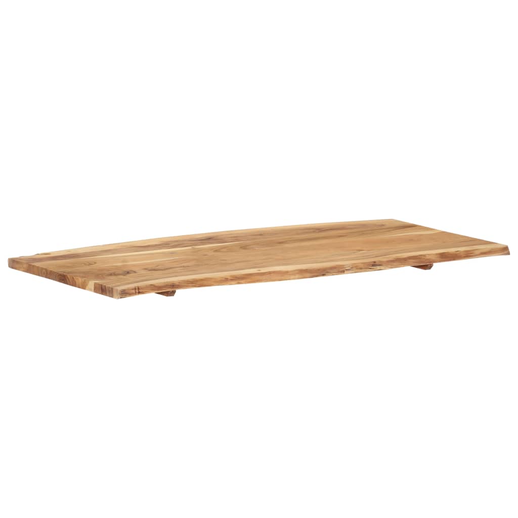 Superficie de mesa madera maciza de acacia 118x(50-60)x2,5 cm vidaXL