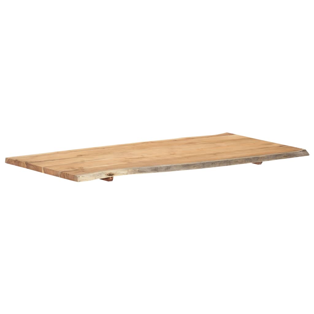 Superficie de mesa madera maciza de acacia 118x(50-60)x2,5 cm vidaXL