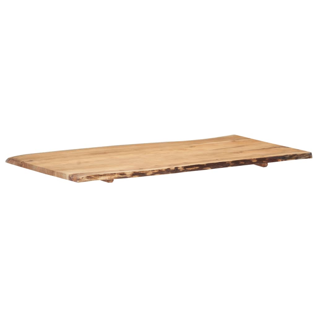 Superficie de mesa madera maciza de acacia 118x(50-60)x2,5 cm vidaXL