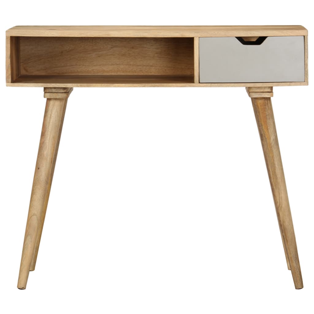 Mesa consola de madera maciza de mango 89x44x76 cm