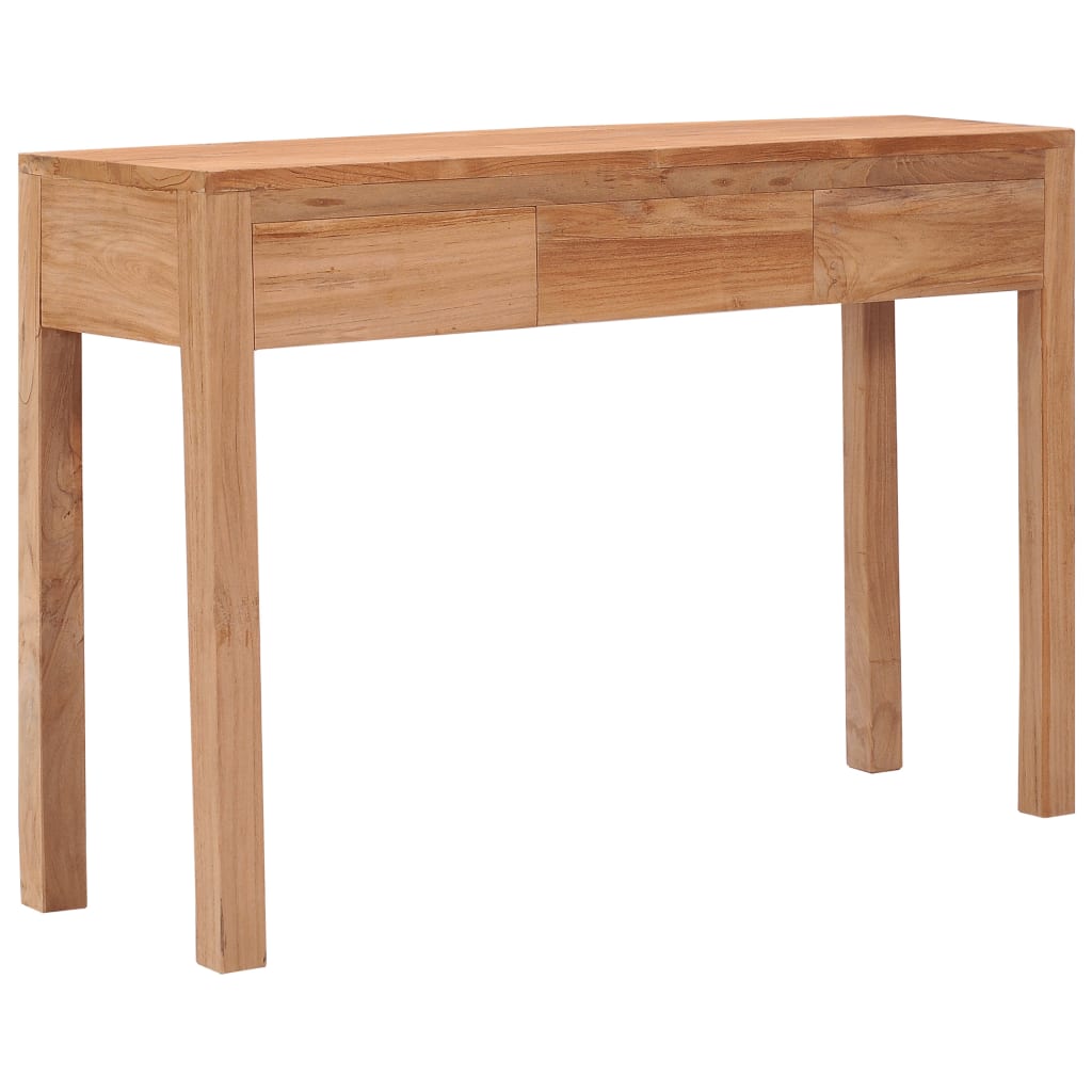 Vetonek Mesa consola de madera maciza de teca 110x35x75 cm