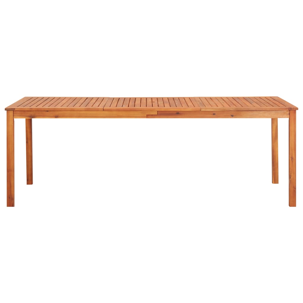 Set comedor de jardín 9 pzas y cojines madera maciza de acacia - Vetonek