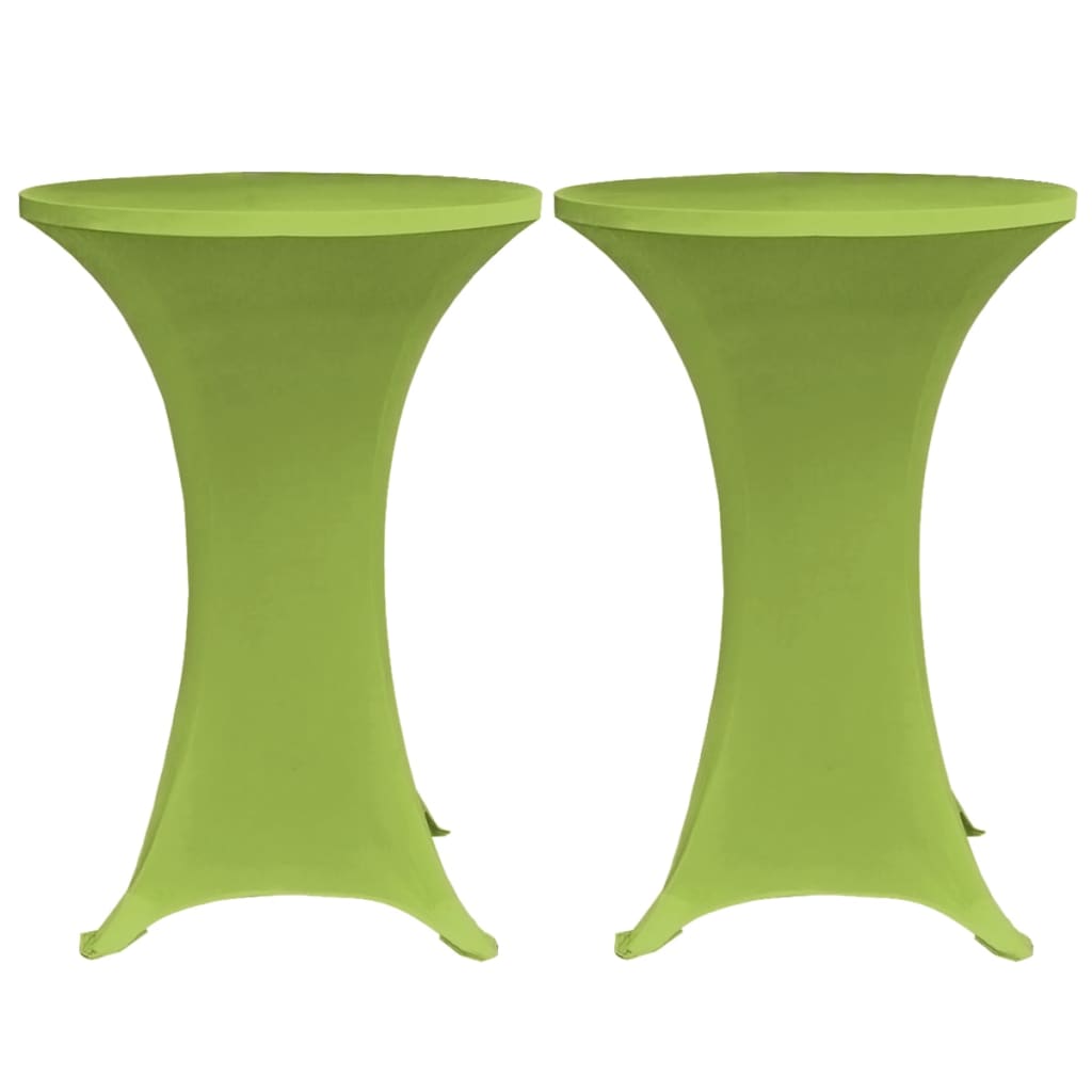 Funda elástica para mesa 4 unidades 60 cm verde vidaXL