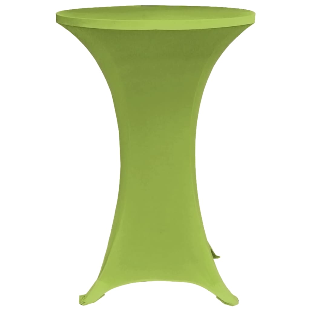 Funda elástica para mesa 4 unidades 60 cm verde vidaXL