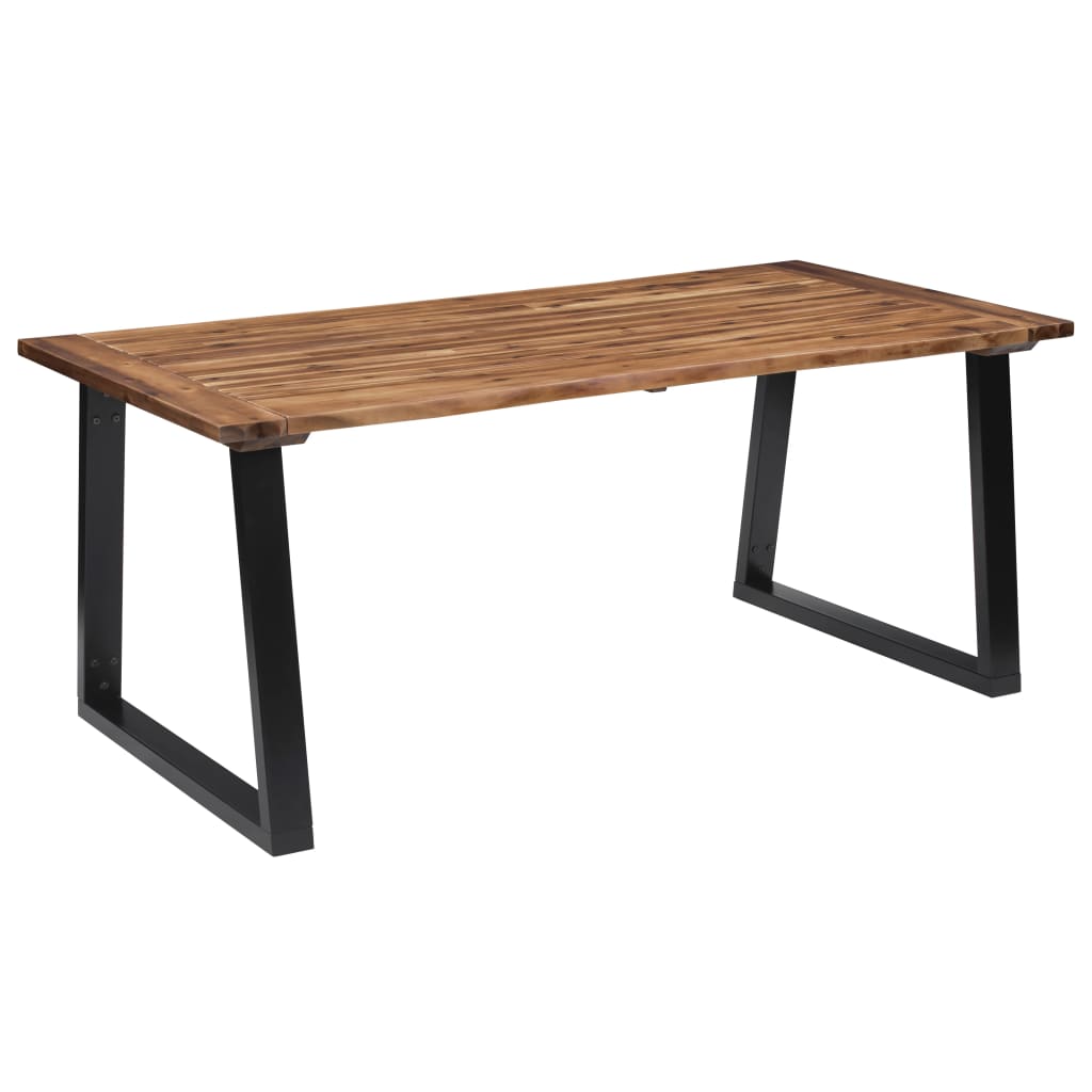 Vetonek Mesa de comedor madera maciza de acacia 180x90 cm  