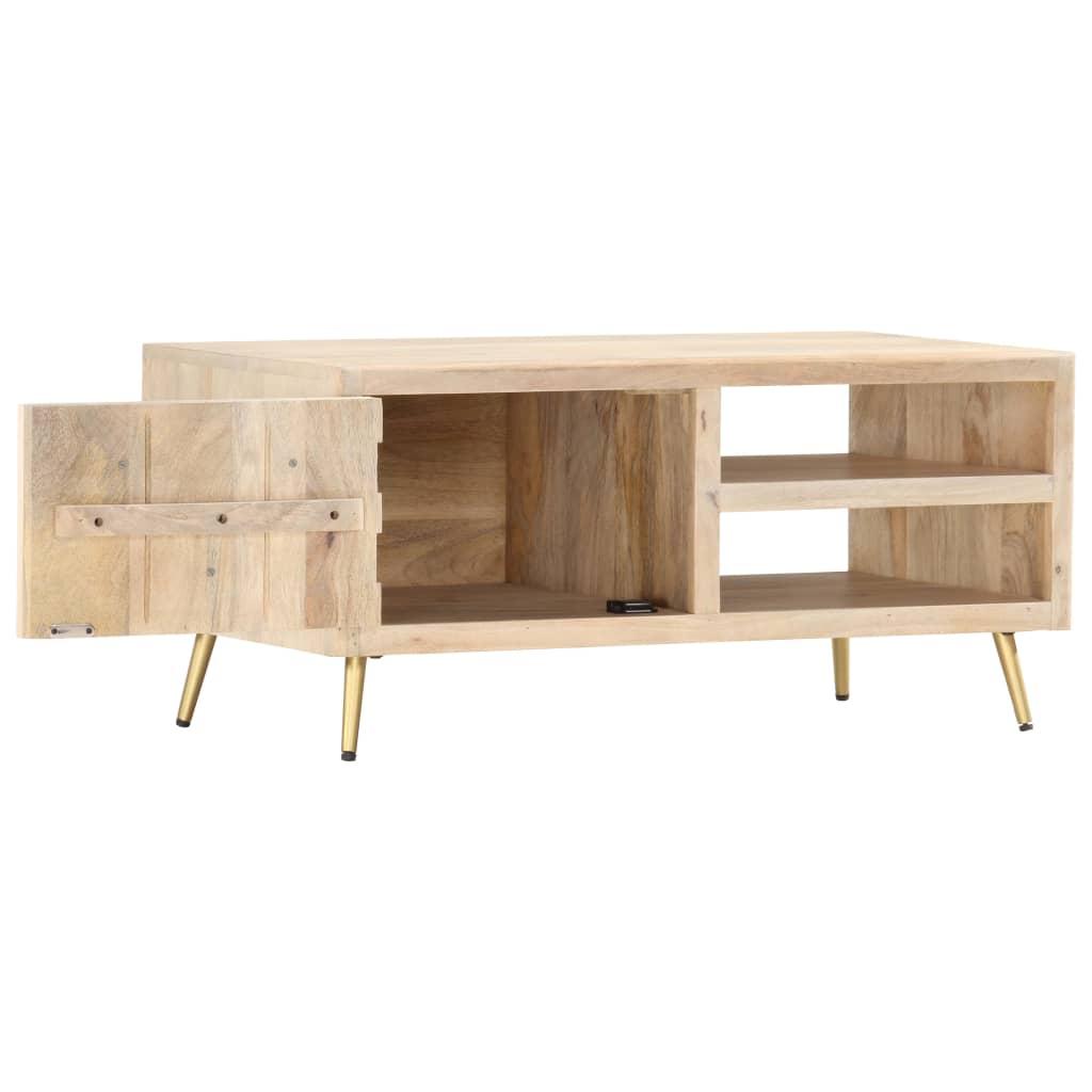 Sounding wooden table of mango 90x45x40cm