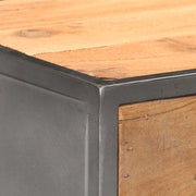 Cajonera de madera maciza reciclada 45x30x100 cm v0546 - Vetonek