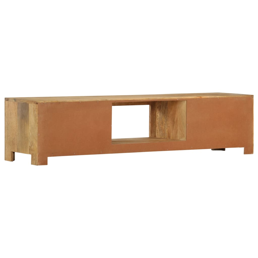 Mueble para TV de madera maciza de mango 140x30x32 cm