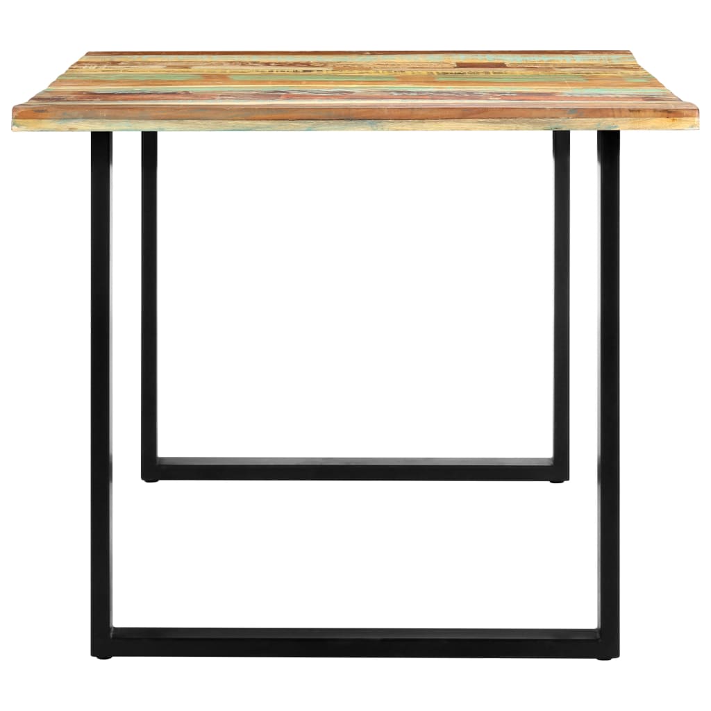 Mesa de comedor de madera maciza reciclada 180x90x76 cm