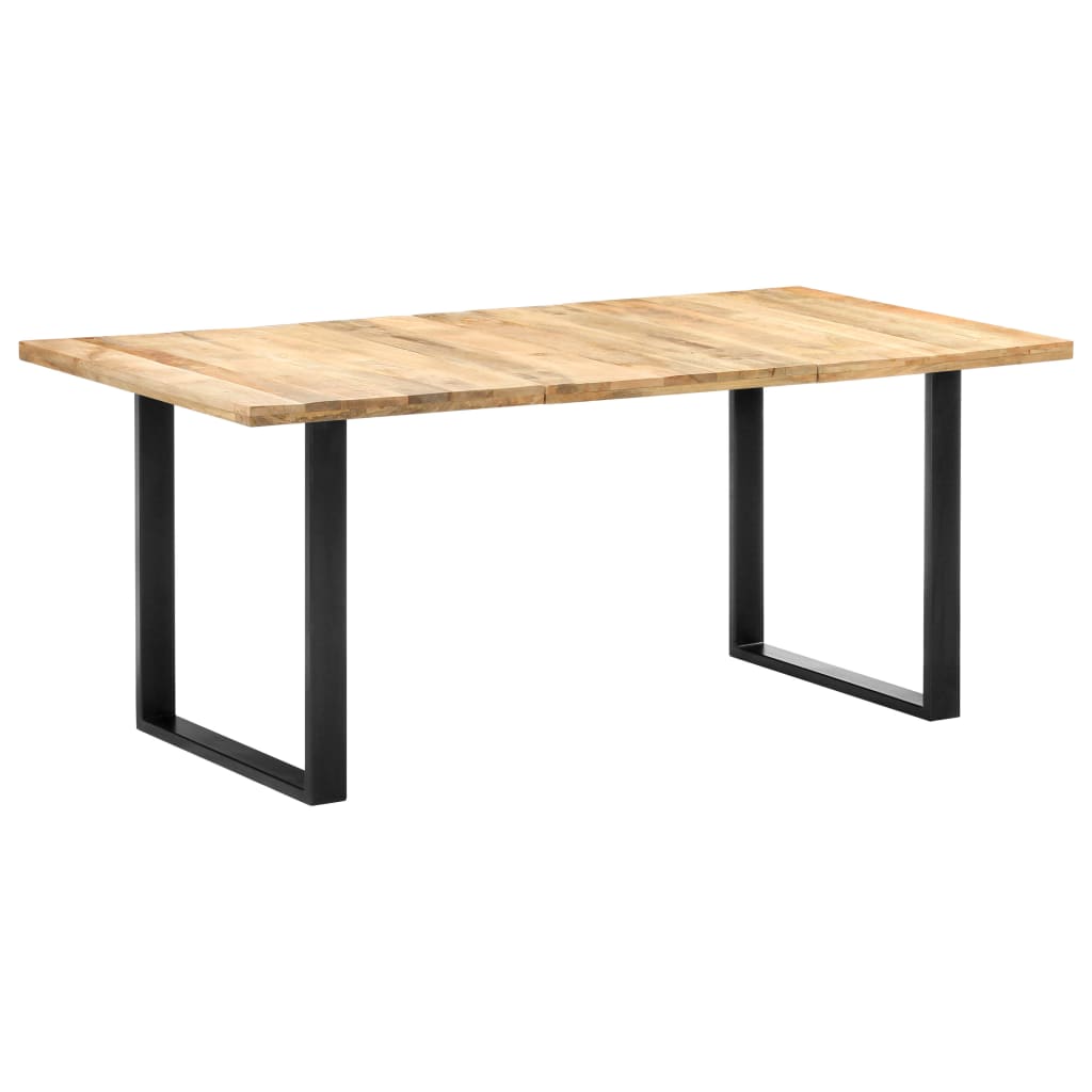 Vetonek Mesa de comedor de madera maciza de mango 180x90x76 cm