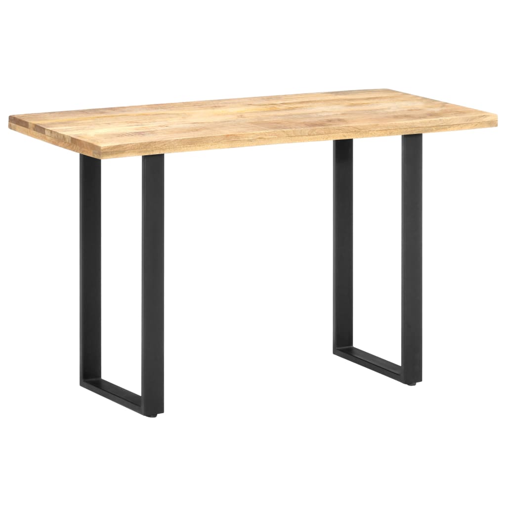 Vetonek Mesa de comedor de madera maciza de mango 120x60x76 cm