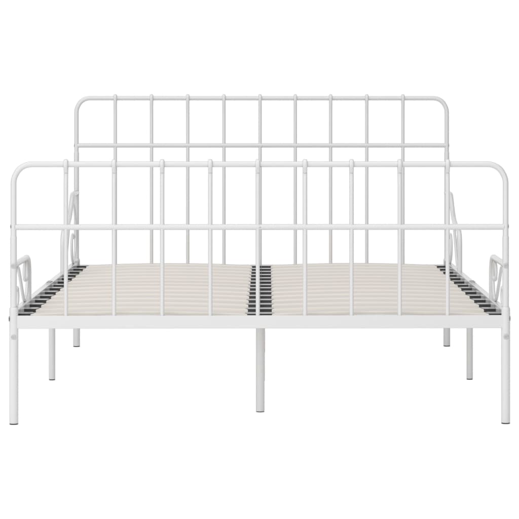 Estructura cama con somier sin colchón metal blanco 140x200 cm vidaXL